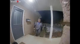 Wife Thoroughly Enjoyed Husband's Slip At The Door Step