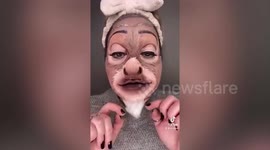 Disney fan transforms herself into characters using make up skills