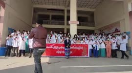 Myanmar: University Students In Mandalay Protest Military Coup 2