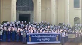 Myanmar: University Students In Mandalay Protest Military Coup