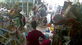 Father makes save to stop baby hitting head