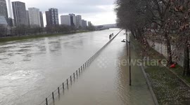 River Seine in Paris overflows after heavy rain
