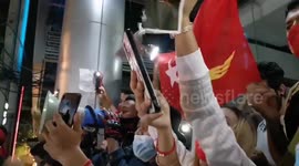 Myanmar's military chief burned in effigy outside embassy in Thailand