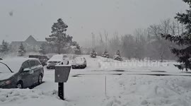 US: Strong Cold Front Brings Heavy Snow To Wisconsin 2