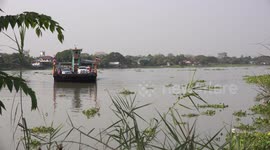 A local ferry boat service on the Chao Phraya river in Thailand.