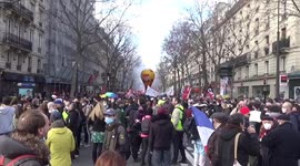Thousands take to streets across France to protest against job insecurity