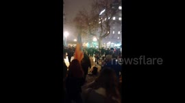 Spain: Protesters In Valencia Gather To Show Support For Convicted Rapper Pablo Hasel