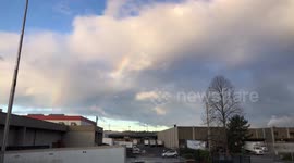 Photographer captures a succession of rainbows in time-lapse footage from Seattle