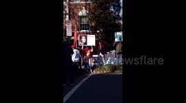 Myanmar embassy in DC sees large pro-democracy gathering