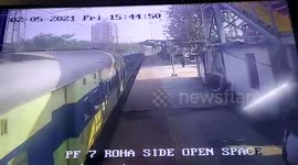 Railway Protection Force personnel rescues specially-abled person in western India