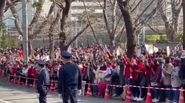 Thousands protest against coup outside Myanmar embassy in Tokyo