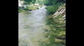 The valley was overflowing during the rainy season.