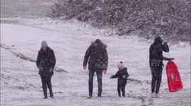 Blizzard from Storm Darcy hits Kent in UK