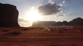 the Wadi Rum desert