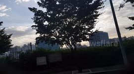 Passing Anyangcheon in Seoul