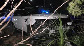 Driver ploughs into wall in hit-and-run accident in Luton