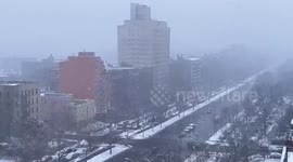 US: Another Snowstorm Strikes New York City On Super Bowl Sunday