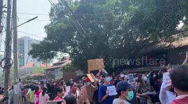 Intense protests against military coup continue in Myanmar