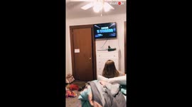 Dad Smashes Gaming Daughters TV for not Cleaning Her Room  Funny Moment