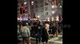 Thousands of Tampa Bay Buccaneers fans take to the streets after Super Bowl LV win