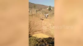 Forest officials rescue antelope from 50-foot-deep well in central India