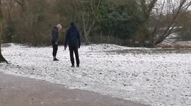 Snow Fails To Lockdown Outdoor Excercise