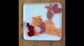 Winnie the Pooh and Piglet Valentine’s Day Timelapse Video