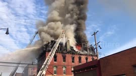 US: Building Collapses During 4-Alarm Fire In Pittsburgh, PA