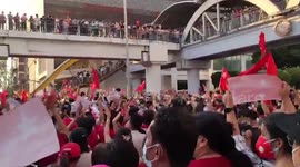 Massive protest in Myanmar takes place against military coup