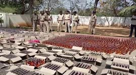 Buzzkill: Police seize illegal liquor valued at over $20,000 in India