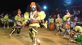 Traditional carnival with many dance rituals takes place in southern India