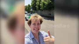 A cheeky vet captured on Google Street View five years ago has been caught by a camera van again - wearing practically the same outfit