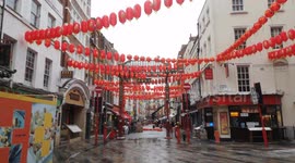 London's Chinatown gets ready for Chinese New Year