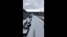 Snow chaos A92 Stonehaven