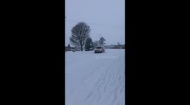 Snow disruption stonehaven north-east scotland