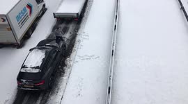 Snow chaos A92 Stonehaven