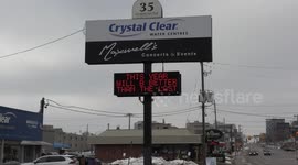 Sign of hope on small business and entertainment venue in Waterloo Canada during COVID 19 pandemic as we enter year 2021 in lockdown