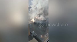 Huge blast emerges after fireworks stall catches fire in northern China