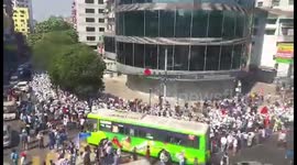 Myanmar: Feb 10 Coup Protests – Massive Engineers Group Join Protest March In Yangon