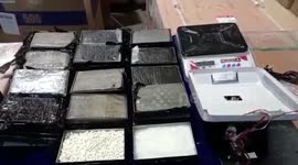 Customs officials in India seize $700,000 worth of drugs concealed in weighing scales