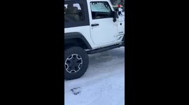 Jeep Sliding Downhill Like A Ski