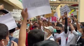 Thailand: Pro-Democracy Protest Resumes In Bangkok While Showing Solitary With Anti-Coup Protests In Myanmar 3