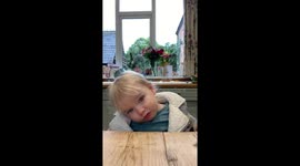 Part one, lockdown baby Joe trying new foods. He’s laughing as he’s tasting. This video is him trying a wedge of lemon.