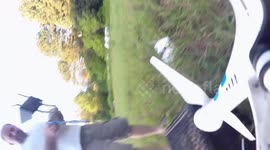 Drone Crashes Into Water Tower