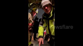 Plane at Pittsburgh airport evacuated after sliding off snowy taxiway