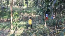 Fisherman shocked after catching a cobra in his net