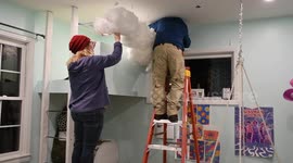 US dad builds daughter her dream room fit with clouds that sync to music