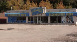 It's not Gamestop but rather a fully intact abandoned Blockbuster video rental store sits empty in Owen sound Ontario Canada
