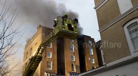 Fire In west london