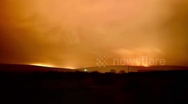 Large fire breaks out across Dartmoor near Tavistock, UK